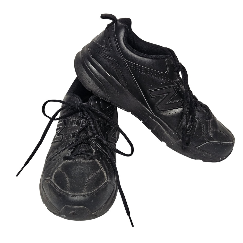 New Balance 608 V5 Training Shoes Mens 11 4E Black Leather MX608AB5
